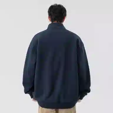 阿凡迪 美式高街复古时尚潮流创意个性字母星星印花日常通勤休闲运动经典百搭长袖氛围感学院风纯色开衫外套卫衣 男女同款