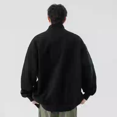 阿凡迪 美式高街复古时尚潮流创意个性字母星星印花日常通勤休闲运动经典百搭长袖氛围感学院风纯色开衫外套卫衣 男女同款