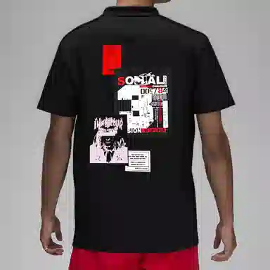 Nike Thorned BLACKRED Polo