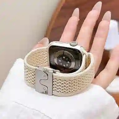 导维 华为适用 手表表带 尼龙材质 表带手表带活力款伞扣尼龙针织腕带透气手表链男女士手环替换带