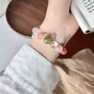 导维 表带 华为适用 串珠材质 弹力串珠表带男女通用