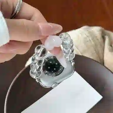 导维 表带 华为适用 串珠材质 弹力串珠表带男女通用