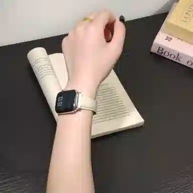 导维 表带 荣耀适用 真皮材质 经典优雅真皮腕带男女通用