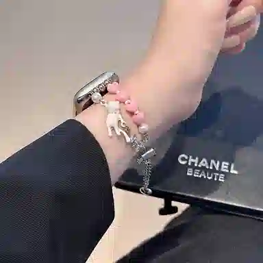 导维 手表表带 苹果适用 合金材质 珍珠手链腕带男女通用