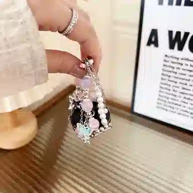 导维 表带 华为适用 金属 串珠材质 甜美珍珠精致时尚表链腕带创意夏日透气男女通用
