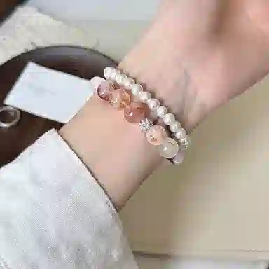导维 表带 华为适用 串珠材质 智能腕表水晶串珠华为手环腕带表链男女通用