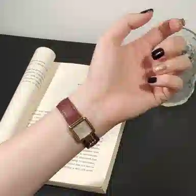 导维 表带 荣耀适用 真皮材质 经典优雅真皮腕带男女通用