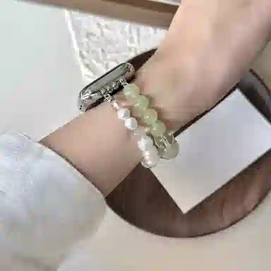 导维 表带 华为适用 串珠材质 智能腕表水晶串珠华为手环腕带表链男女通用