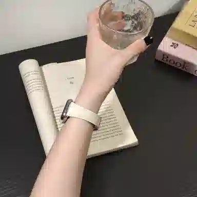 导维 表带 荣耀适用 真皮材质 经典优雅真皮腕带男女通用