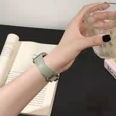 导维 表带 荣耀适用 真皮材质 经典优雅真皮腕带男女通用