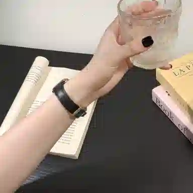 导维 表带 荣耀适用 真皮材质 经典优雅真皮腕带男女通用