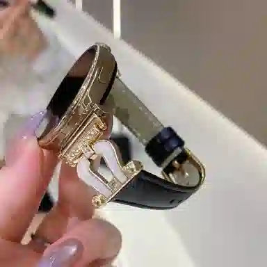 导维 三星适用 手表表带 金属 牛皮材质 时尚高级男女通用
