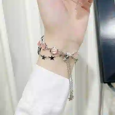 导维 苹果适用 手表表带 猫眼石 金属材质 可爱时尚金属表带男女通用