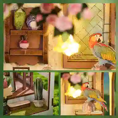 格薇拉 浪漫花园小屋 手工 拼装模型