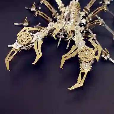 格薇拉 钢魔兽红色蝎子魔蝎金属机械 拼装模型