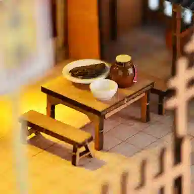 格薇拉 国风古风小屋创意手工建筑酒铺阁楼 拼装模型
