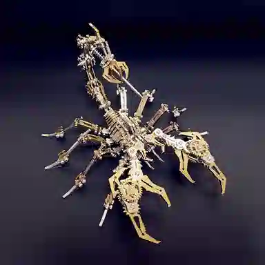 格薇拉 钢魔兽红色蝎子魔蝎金属机械 拼装模型