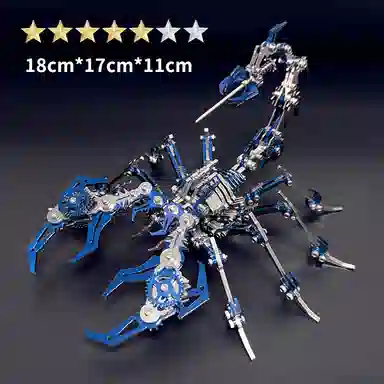 格薇拉 钢魔兽红色蝎子魔蝎金属机械 拼装模型