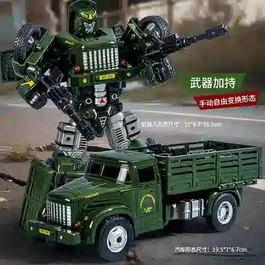 格薇拉 机器人变形玩具机甲关节可动 卡车变形汽车战士 成品模型