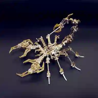 格薇拉 钢魔兽红色蝎子魔蝎金属机械 拼装模型