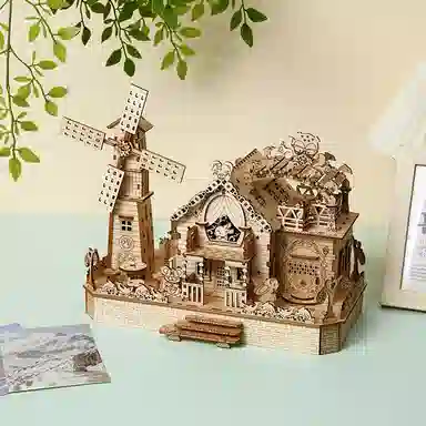 格薇拉 动物小屋 木质立体拼图木质拼图玩具益智玩具 拼装模型