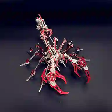 格薇拉 钢魔兽红色蝎子魔蝎金属机械 拼装模型