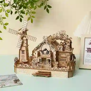 格薇拉 动物小屋 木质立体拼图木质拼图玩具益智玩具 拼装模型