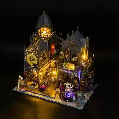 格薇拉 魔洛魔堡立体小屋大型建筑玩具 拼装模型