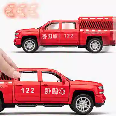 格薇拉 仿真高空作业升降合金车摆件儿童玩具 成品模型
