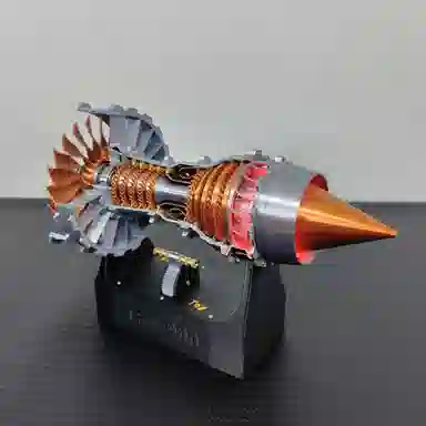 格薇拉 充电调速款航空罗罗涡扇发动机 迷你科学实验飞机喷气式引擎 成品模型