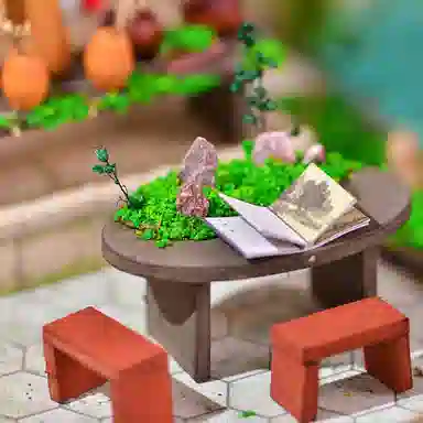 格薇拉 中国风小屋创意庭院别墅 拼装模型