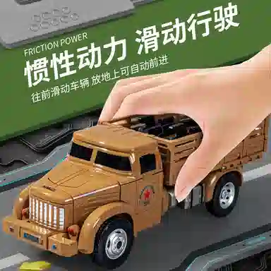 格薇拉 机器人变形玩具机甲关节可动 卡车变形汽车战士 成品模型
