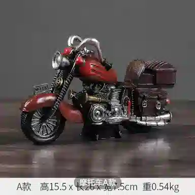 格薇拉 美式复古摩托汽车 成品模型