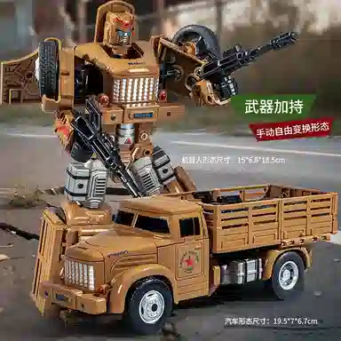 格薇拉 机器人变形玩具机甲关节可动 卡车变形汽车战士 成品模型