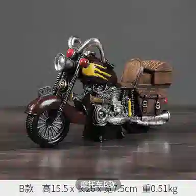 格薇拉 美式复古摩托汽车 成品模型