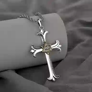 ROUTE 66 God Eye Pendant Necklace