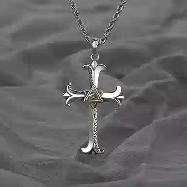 ROUTE 66 God Eye Pendant Necklace