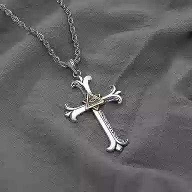 ROUTE 66 God Eye Pendant Necklace