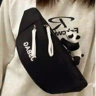 南潇湘 撞色百搭简约潮流 涤纶（聚酯纤维） 胸包 女款 多色