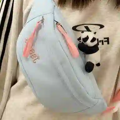 南潇湘 撞色百搭简约潮流 涤纶（聚酯纤维） 胸包 女款 多色