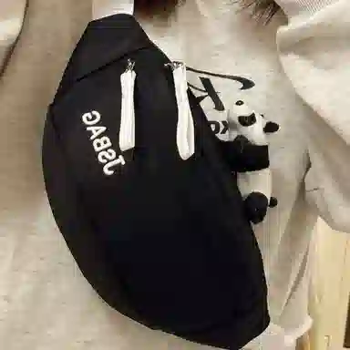 南潇湘 撞色百搭简约潮流 涤纶（聚酯纤维） 胸包 女款 多色