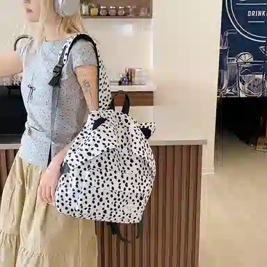 Nanxiaoxiang Backpack White Stars/White Leopard