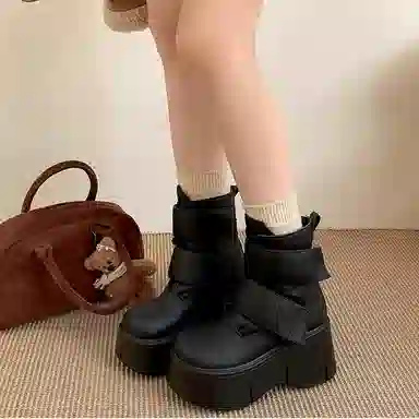 CHERRY&KALIKA Retro Casual Ankle Boots 8CM