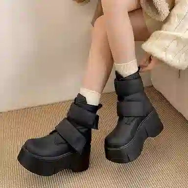 CHERRY&KALIKA Retro Casual Ankle Boots 8CM