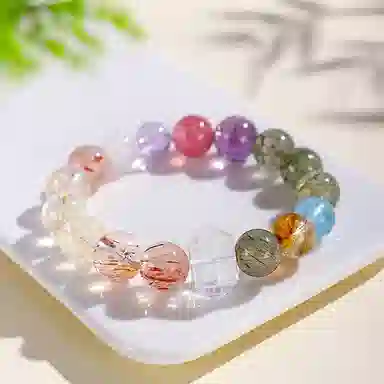 饰之颜 新中式时尚高级感招财#好运天然 超七 手串 女款