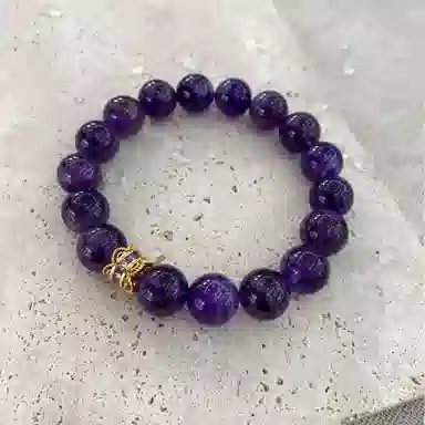 【紫气东来  】 饰之颜 新中式 文艺 简约小众 学业顺利 梦幻紫晶 能量磁场 好运天然 紫水晶 手串 男女同款情侣款
