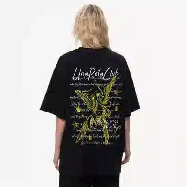 UNA RETA Vintage Cartoon Print T-Shirt