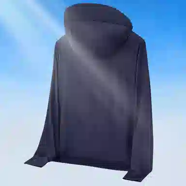 冰丝感防紫外线透气防水弹力可拆卸帽檐连指设计简约户外情侣夏季运动皮肤衣防晒服 男女同款