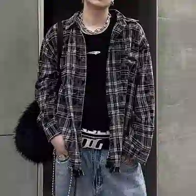 UNA RETA Vintage Plaid Shirt