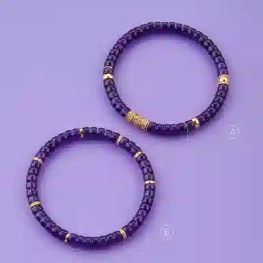 子婳 紫气东来招财转运招桃花正缘原创设计直切药片复古小众精致轻奢优雅百搭#好运 紫水晶 手串 女款